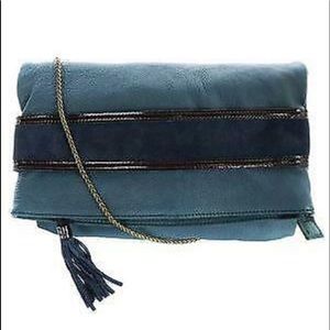 ⭐️COMPTOIR DES COTONNIERS⭐️VINTAGE LEATHER CONVERTIBLE 2 WAY CLUTCH/SHOULDER BAG